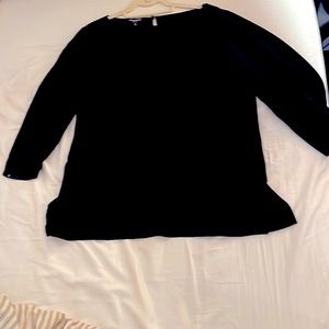 NWT Lafayette 148 Black Blouse Size 10
